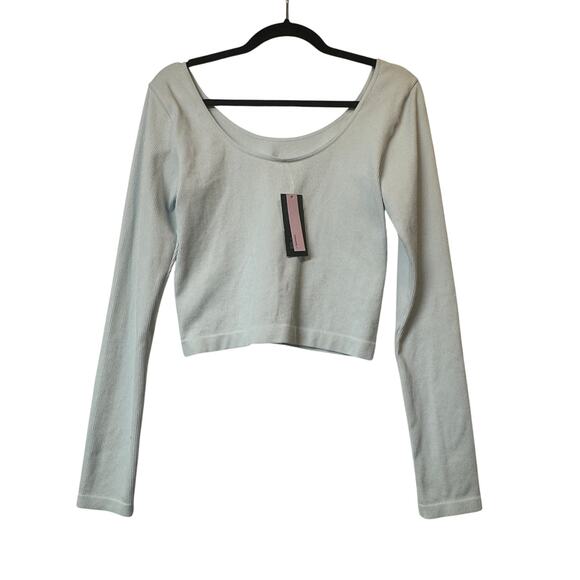 Wild Fable Crop Top Womens Large Long Sleeve Soft NWT - Picture 1 of 4